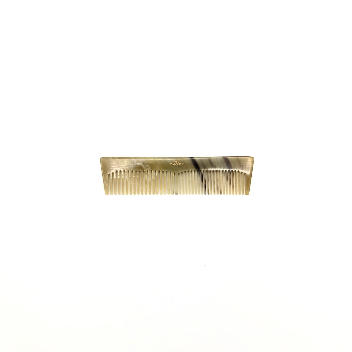 Taschenkamm 10,5 cm aus hell gemasertem Rinderhorn