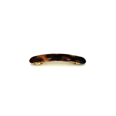 Haarspange rotbraun - klein, flach - 7,7 cm