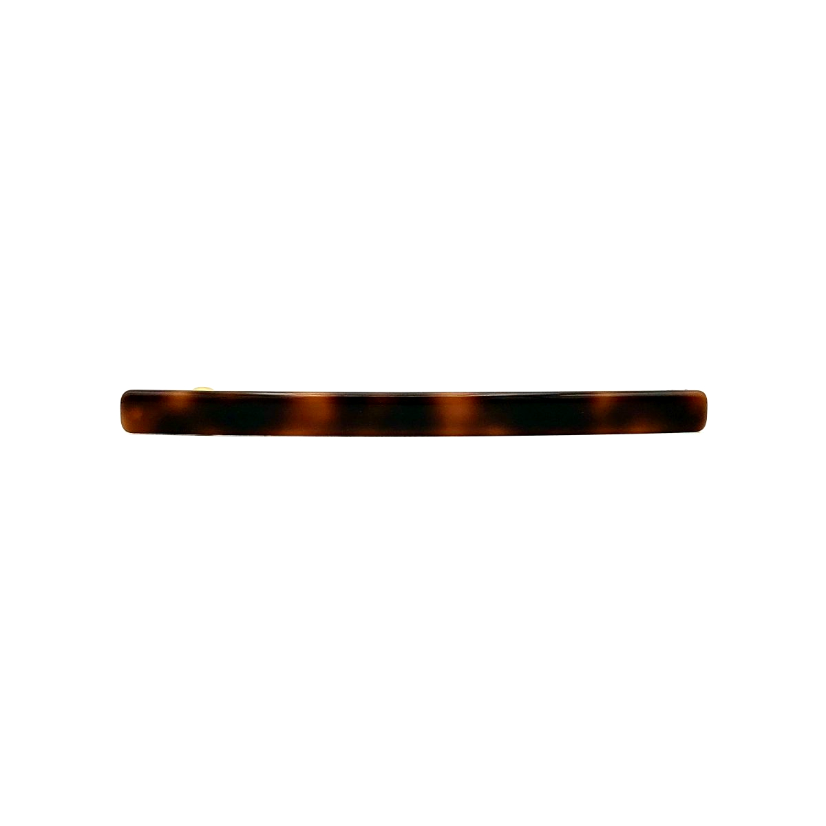 Haarspange rotbraun - lang, flach - 10,3 cm