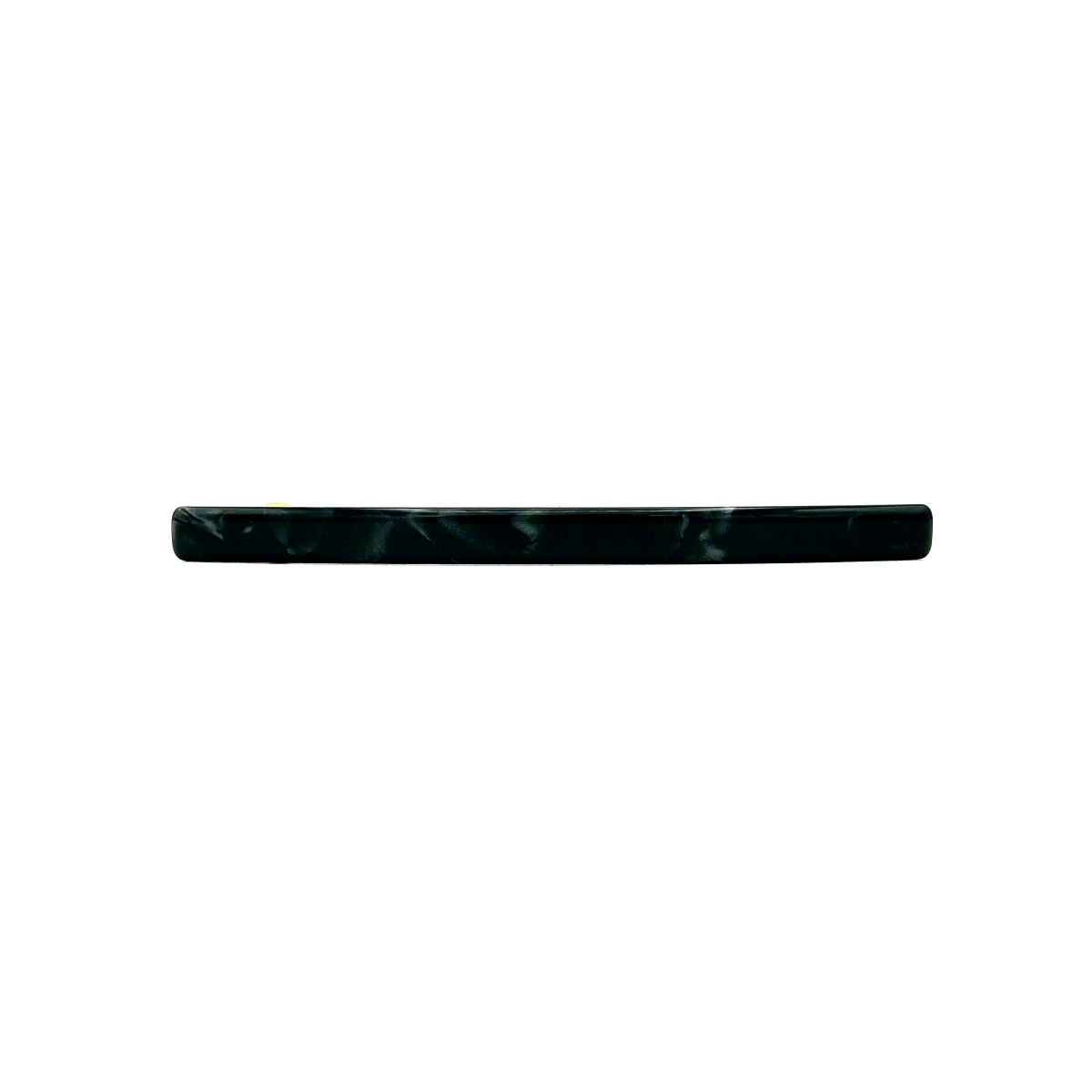 Haarspange schwarz/silbergrau - lang, flach - 10,3 cm