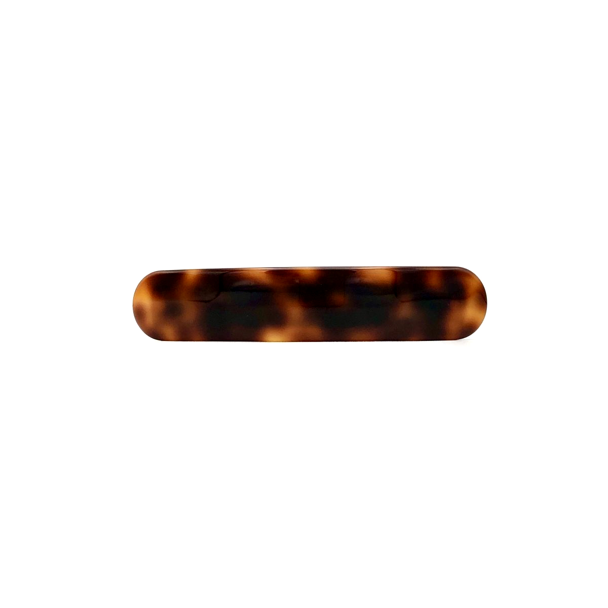 Haarspange rotbraun - mittel, paralleloval - 10 cm
