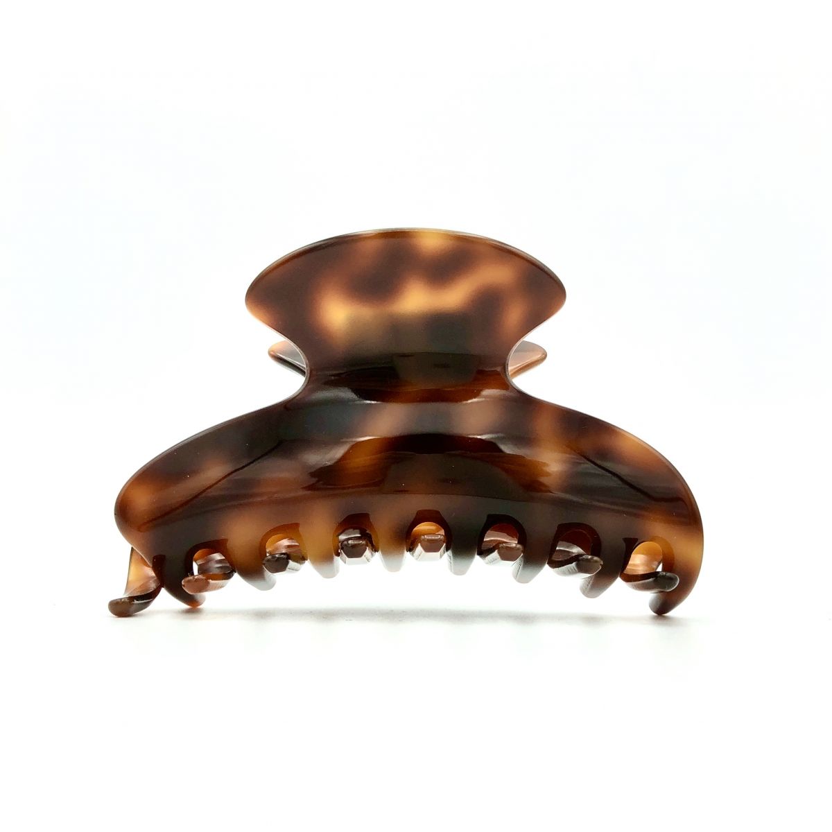 Haarklammer rotbraun - mittel - 9 cm