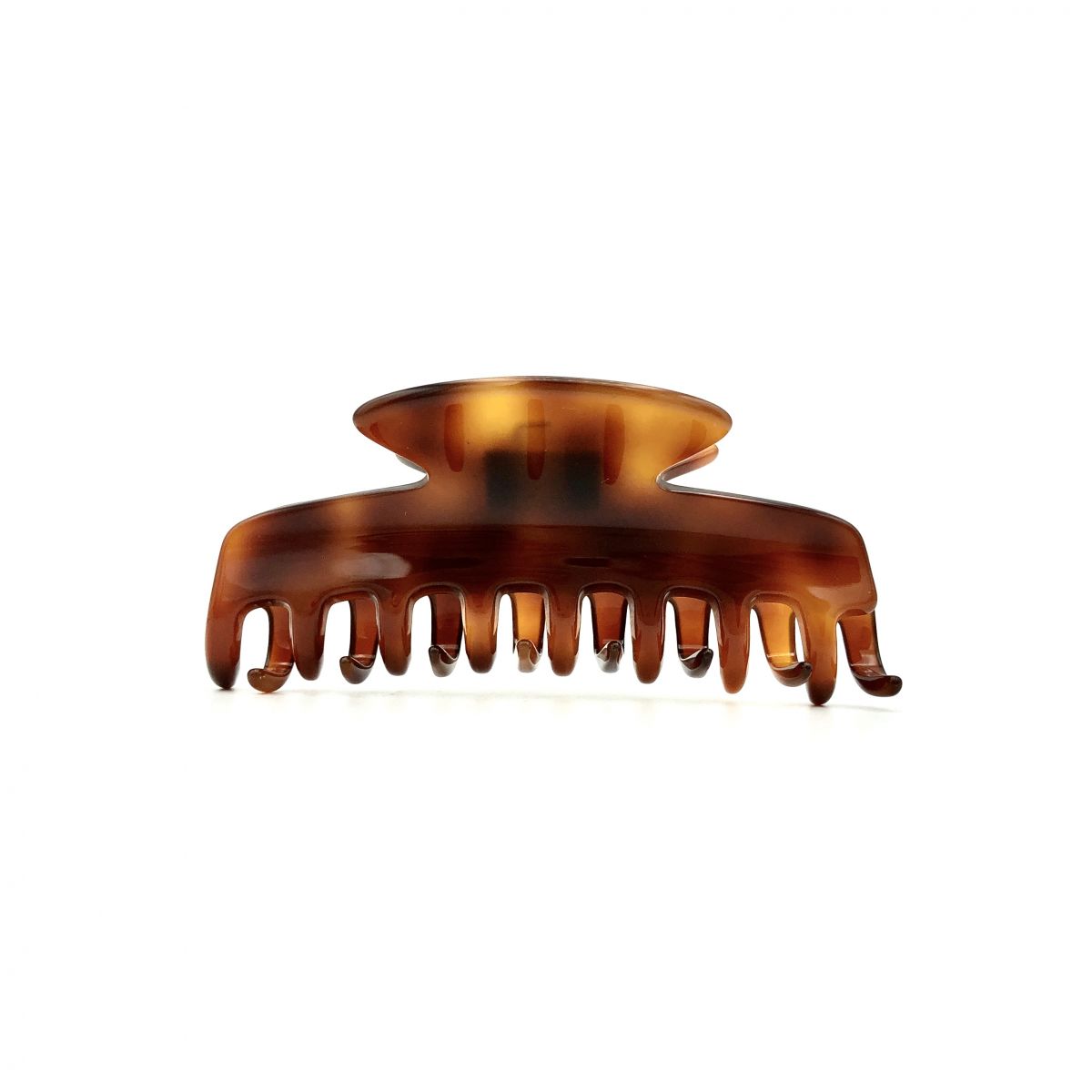 Haarklammer rotbraun - eng, klein - 8 cm